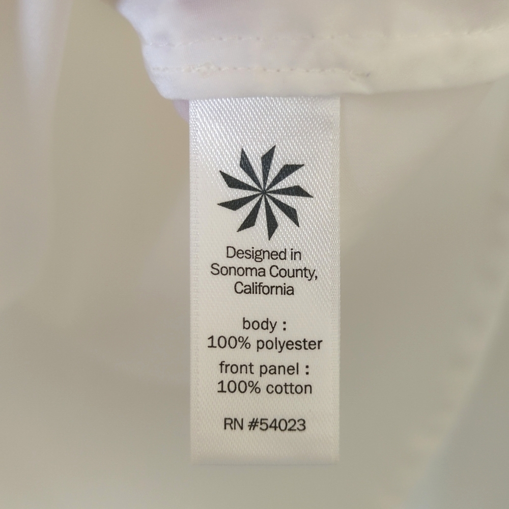 Athleta Eyelet Dunes Relaxed Embroidered Split Neck Tassel Tied Tank Top White S - Picture 5 of 11